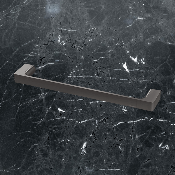 Phoenix Gloss Hand Towel Rail Brushed Carbon