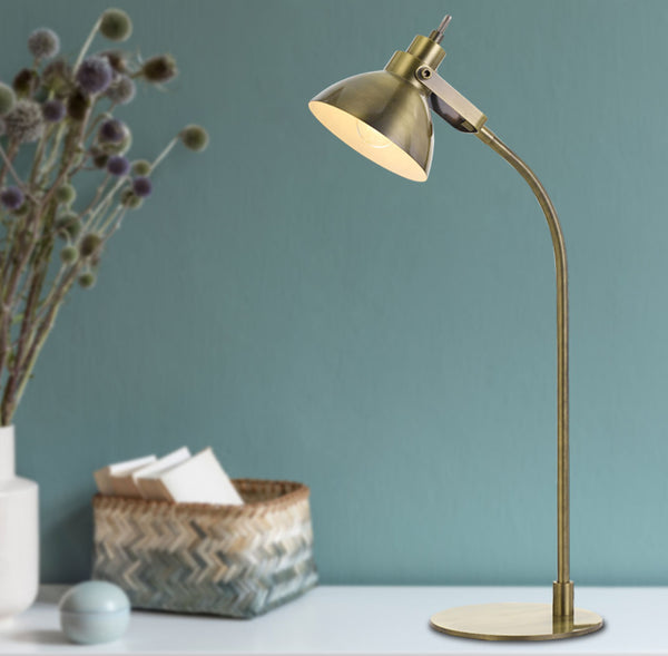 Telbix Gwen Table Lamp Antique Brass