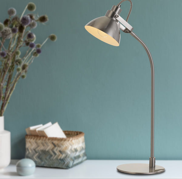 Telbix Gwen Table Lamp Nickel