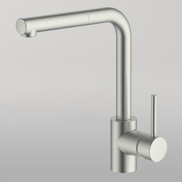 Gareth Ashton Lucia Sidelever Mixer With Pull Out Brushed Nickel