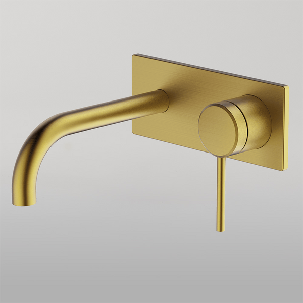 Gareth Ashton Poco Wall Basin Set 165mm Brushed Brass