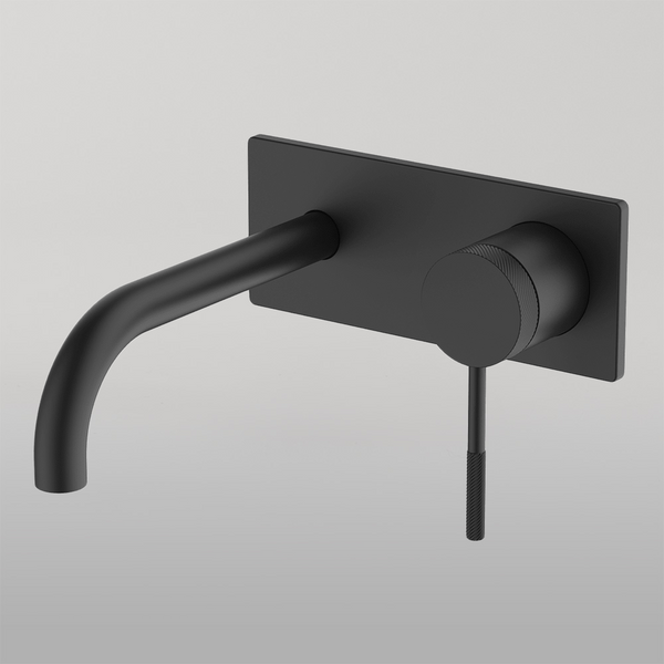 Gareth Ashton Poco Knurled Wall Basin Set 165mm Black