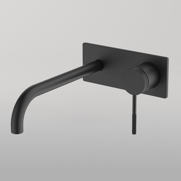 Gareth Ashton Poco Knurled Wall Basin Set 220mm Black