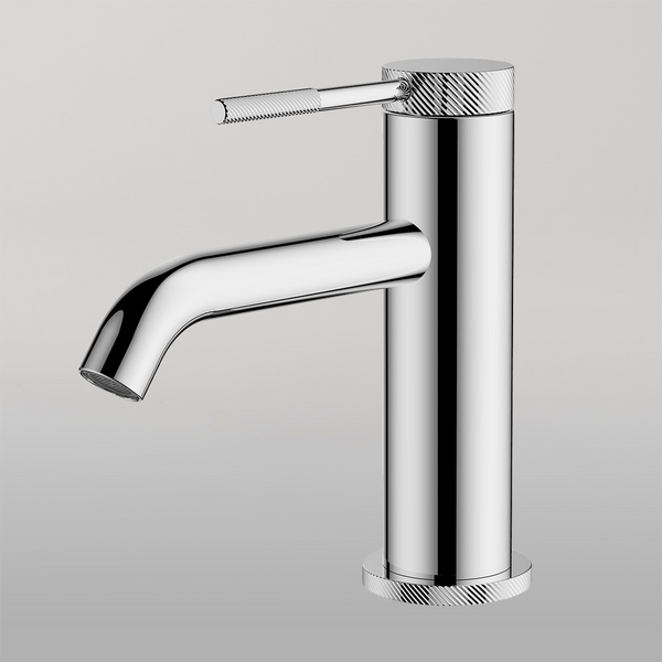 Gareth Ashton Poco Knurled Basin Mixer Chrome
