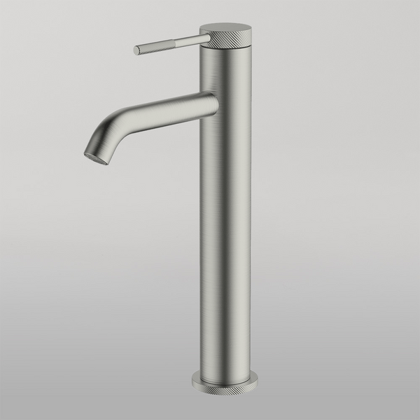 Gareth Ashton Poco Knurled High Basin Mixer Brushed Nickel