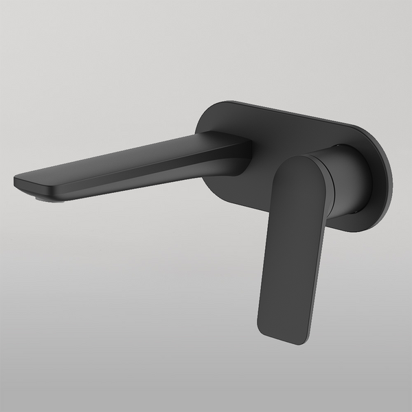 Gareth Ashton Vela Wall Set With 165mm Wall Spout Black