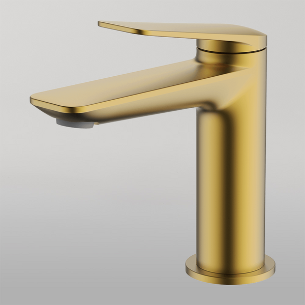 Gareth Ashton Vela Basin Mixer Brushed Brass