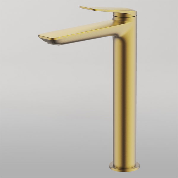 Gareth Ashton Vela High Basin Mixer Brushed Brass