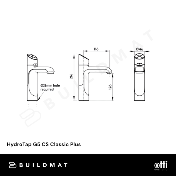 Zip Water HydroTap G5 CS Classic Plus Brushed Bronze