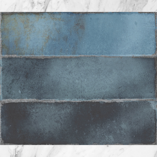 Tiles Alistair Dark Blue Gloss 69 x 240mm