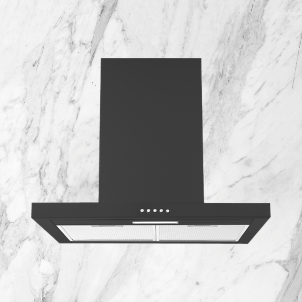 Haier 60cm 500 Series Box Chimney Wall Rangehood Black