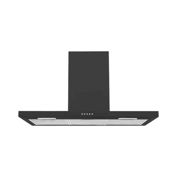 Haier 90cm 500 Series Box Chimney Wall Rangehood Black