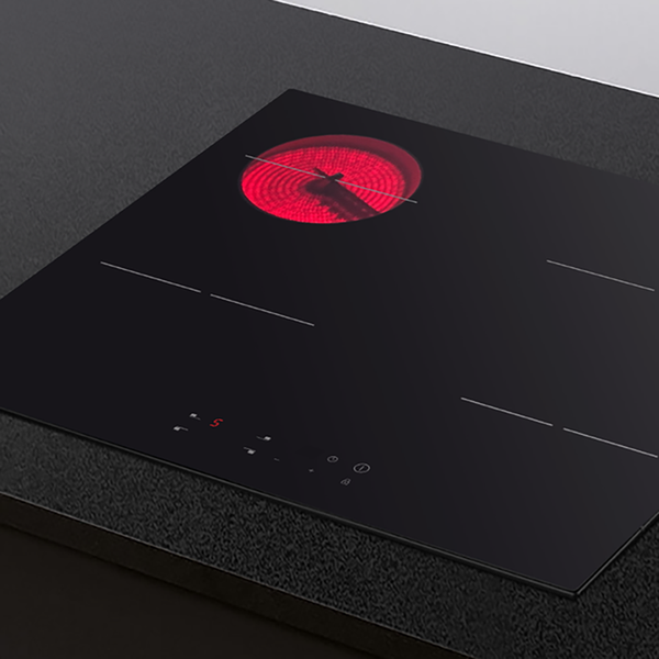 Haier 60cm 300 Series Electric Cooktop Black Glass