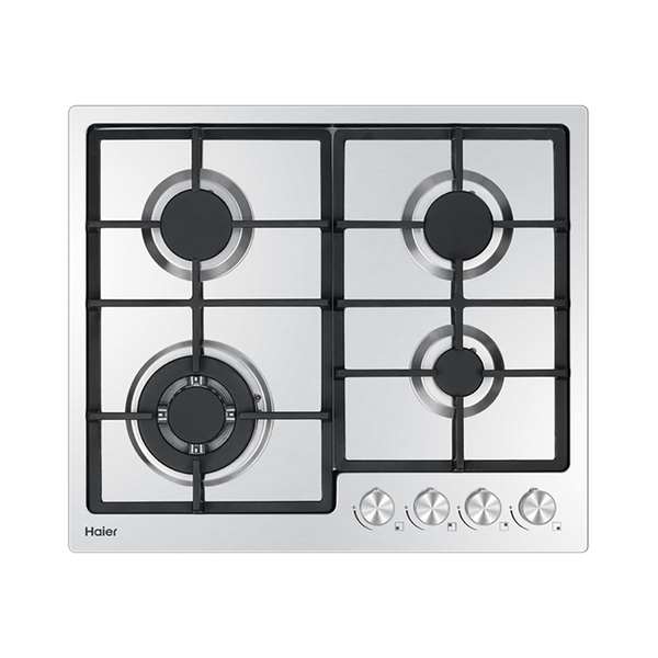 Haier 60cm 500 Series Gas on Steel Cooktop Stainless Steel