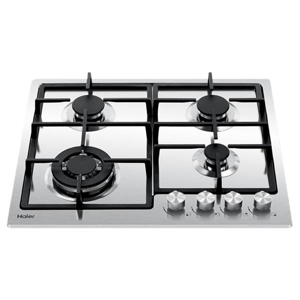 Haier 60cm 500 Series Gas on Steel Cooktop Stainless Steel