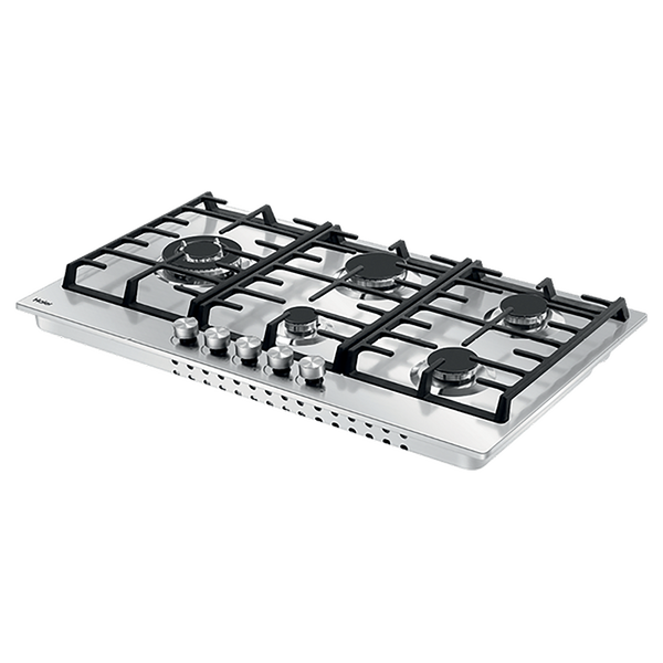 Haier 90cm 500 Series Gas on Steel Cooktop Stainless Steel