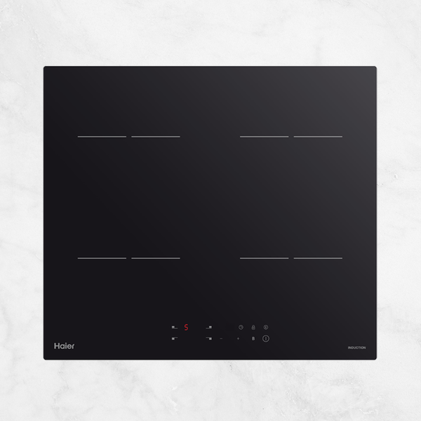 Haier 60cm 300 Series Induction Cooktop Black Glass