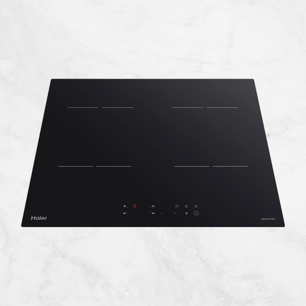 Haier 60cm 300 Series Induction Cooktop Low Current Black Glass