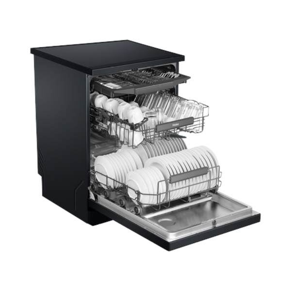 Haier 600 Series Freestanding Dishwasher Black