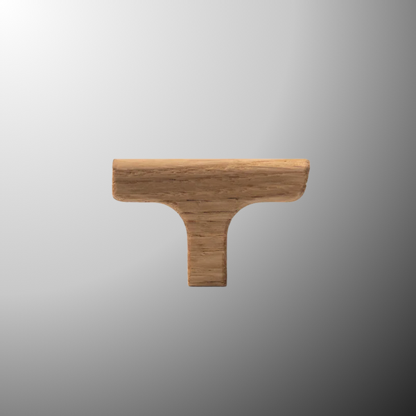 Momo Handles Hinoki Wood T Knob 60mm Oak