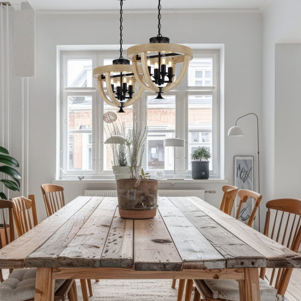 Telbix Hosley 4 Light Pendant CTC Black