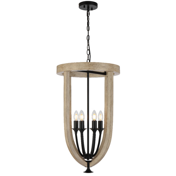 Telbix Hosley 6 Light Pendant Black