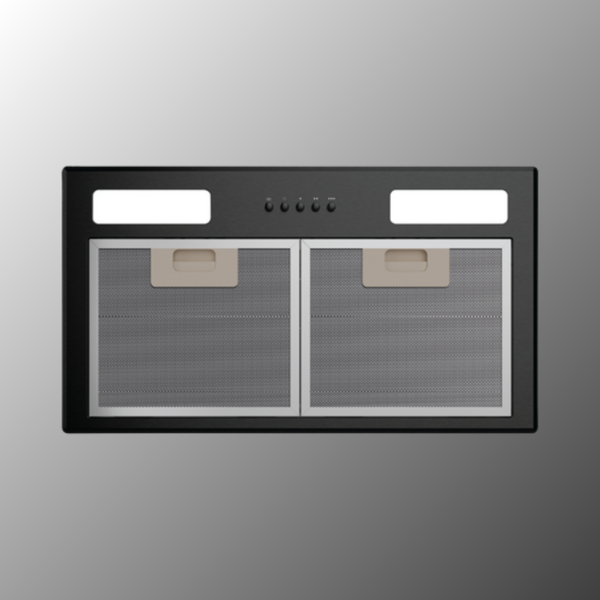 Haier 60cm 500 Series Integrated Insert Wall Rangehood Black