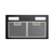 Haier 60cm 500 Series Integrated Insert Wall Rangehood Black