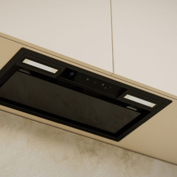 Haier 60cm 600 Series Integrated Insert Wall Rangehood Black