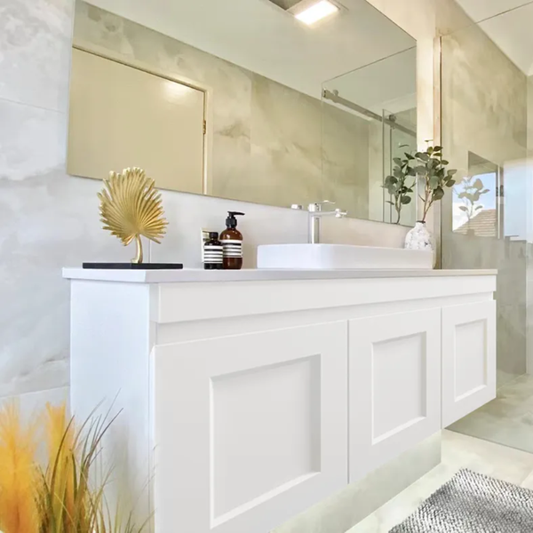 Otti Hampton Mark II 900mm Satin White Wall Hung Vanity