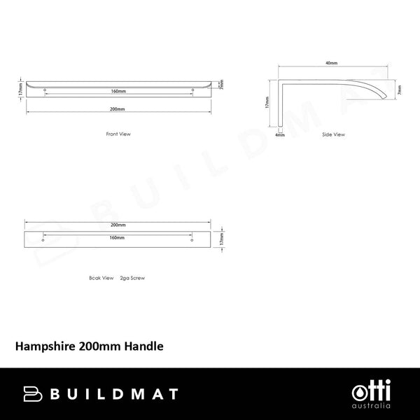 Otti Hampshire 200mm White Handle