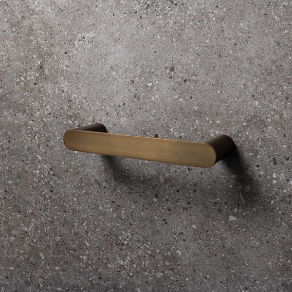 Alma Ascari Brushed Vintage Antique Brass 220 Hand Towel Rail