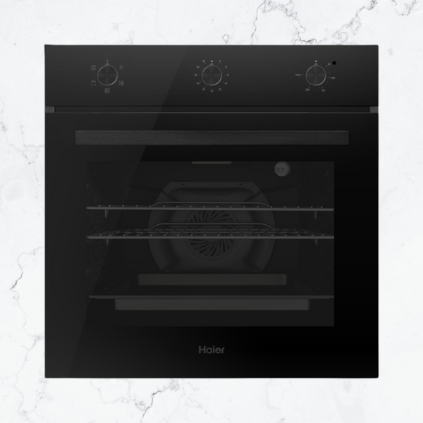 Haier 60cm 300 Series Built in Oven Black
