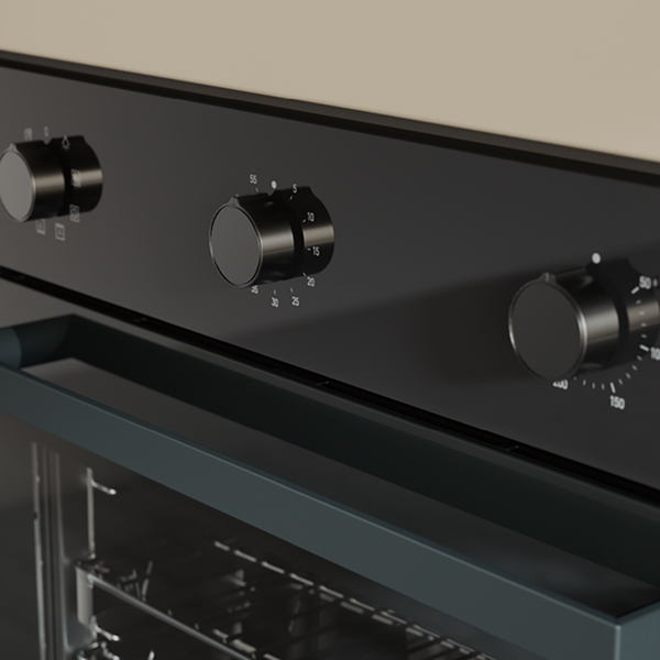 Haier 60cm 300 Series Built in Oven Black