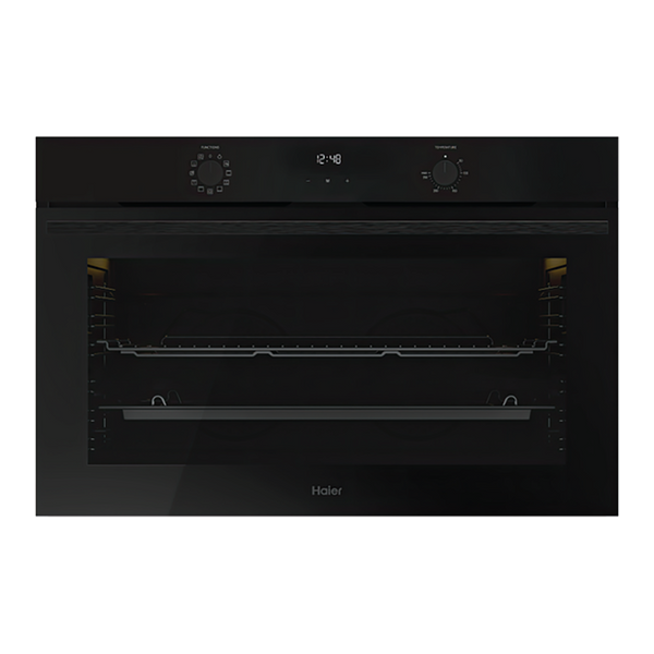 Haier 90cm 300 Series Built In Oven Black