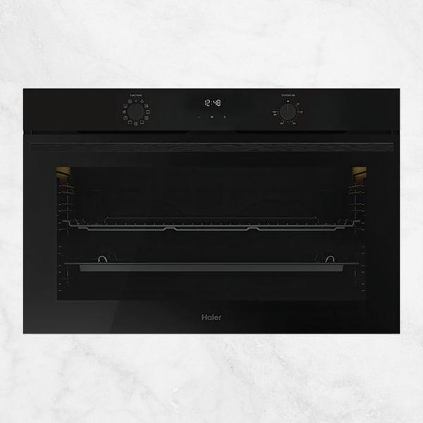 Haier 90cm 300 Series Built In Oven Black
