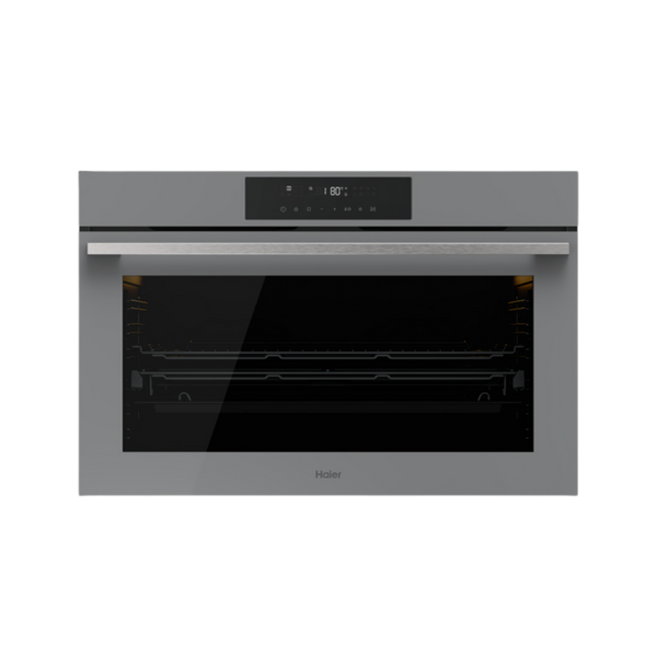 Haier 90cm 500 Series Built in Oven (16 Function, Air Fry, Steam Assist) Grey