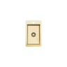 Alma Harper 300x500 Single Bowl Butler Tap Landing Sink Brushed Brass Gold