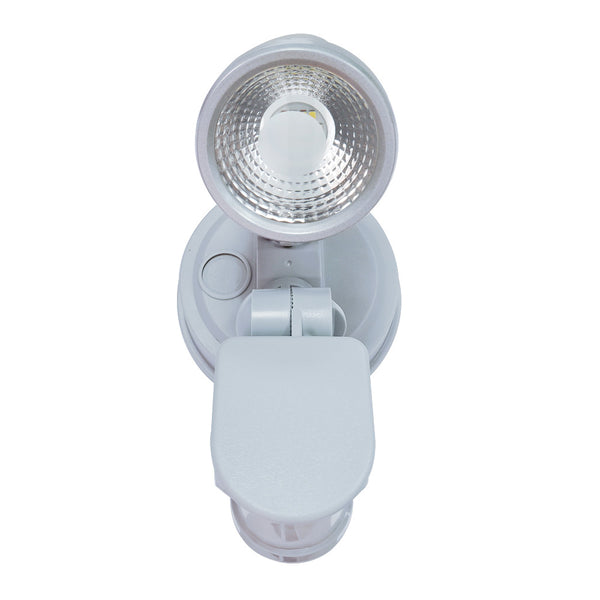 Telbix Illume Single Exterior Spot Sensor Silver