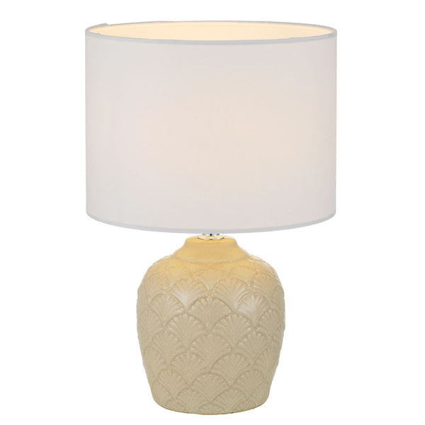 Telbix Indo Ceramic Table Lamp Cream