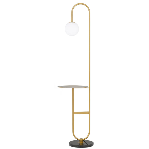 Telbix Inez Floor Lamp Black Antique Gold