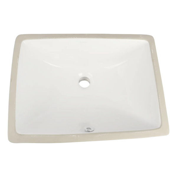 Otti Undermount Square 475x350x235 Basin with Overflow Gloss White