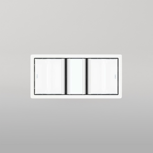 IXL Tastic Luminate Dual 3 in 1 Bathroom Heater, Exhaust Fan & Light - White