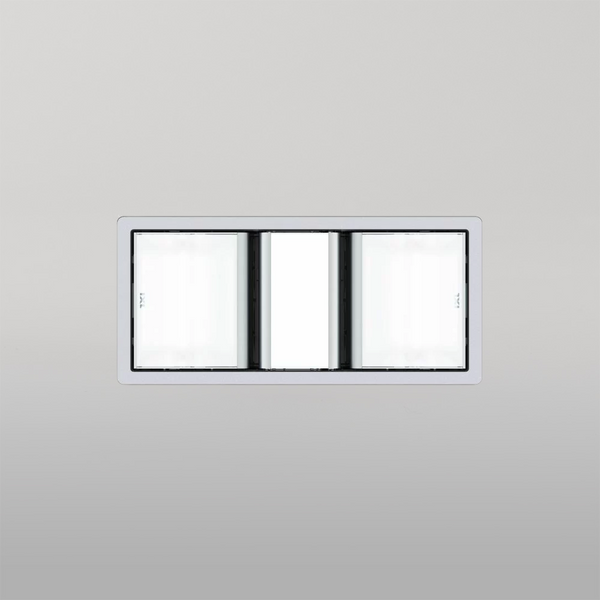 IXL Tastic Luminate Dual 3 in 1 Bathroom Heater, Exhaust Fan & Light - Silver