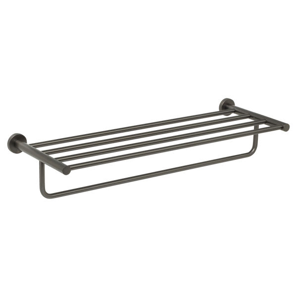 Johnson Suisse Venezia Towel Rack Brushed Gunmetal
