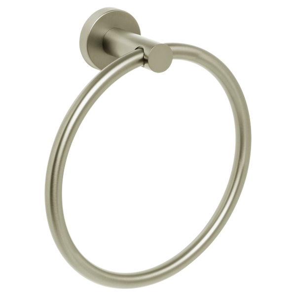 Johnson Suisse Venezia Towel Ring Brushed Nickel
