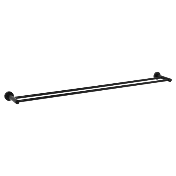Johnson Suisse Venezia Double Towel Rail 900mm Matte Black