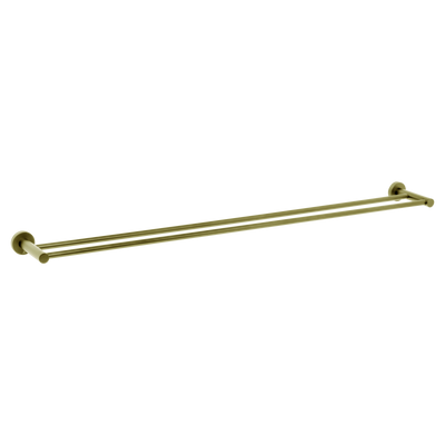 Johnson Suisse Venezia Double Towel Rail 900mm Brushed Brass Gold