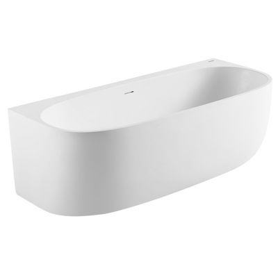 Johnson Suisse Venezia Back To Wall Acrylic Bath 1700 Matte White