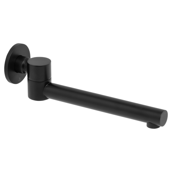 Johnson Suisse Venezia Swivel Bath Spout Matte Black